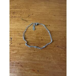 Aphrodite Silver Chain Bracelet Minimalist Adjustable Lobster Clasp Women’s NIB